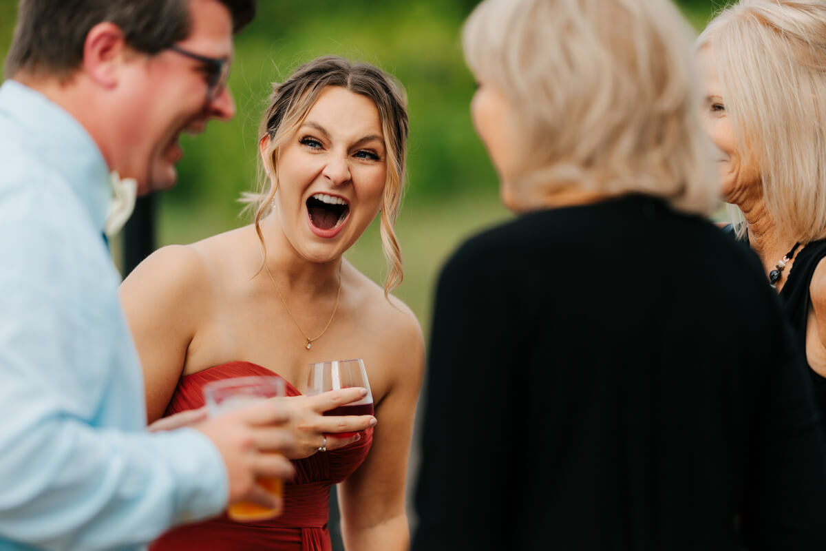Candid wedding moments at Cheney Place Grand Rapids Michigan